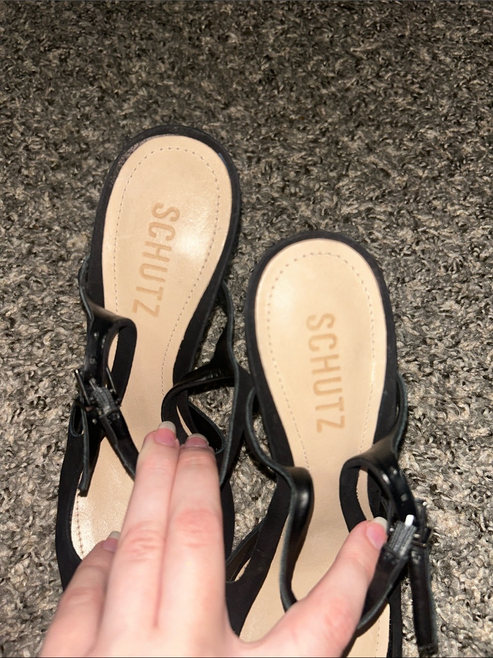 SCHUTZ Boris High Stiletto Black Pump 6 - Picture 3 of 6